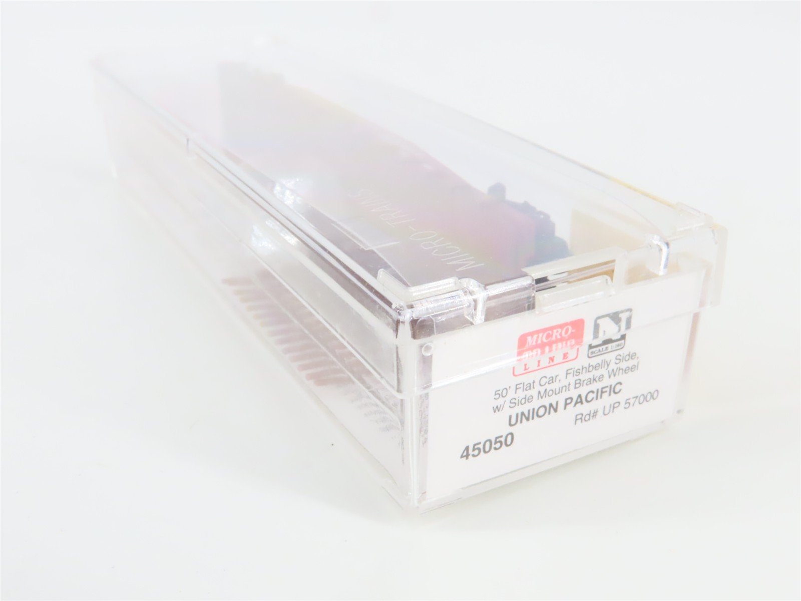 N Scale Micro-Trains MTL 45050 UP Union Pacific 50' Fishbelly Flatcar #57000