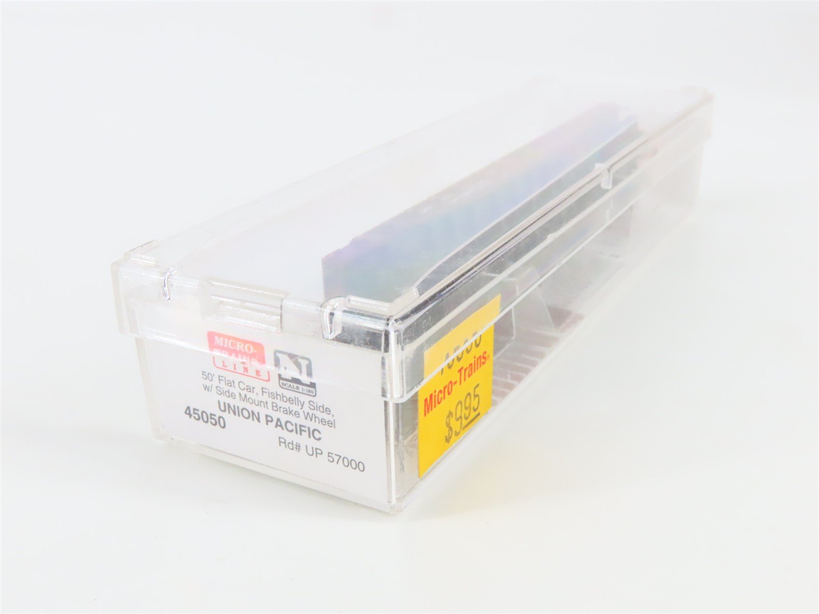 N Scale Micro-Trains MTL 45050 UP Union Pacific 50' Fishbelly Flatcar #57000