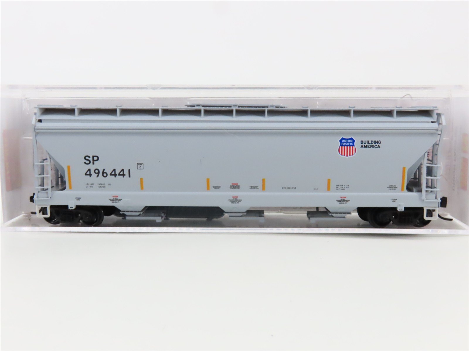 N Scale Micro-Trains MTL 09400602 SP Union Pacific 3-Bay Covered Hopper #496441