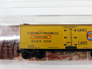 N Scale Micro-Trains MTL 05800516 NADX Chaswolff Packing Co 36' Reefer #3149
