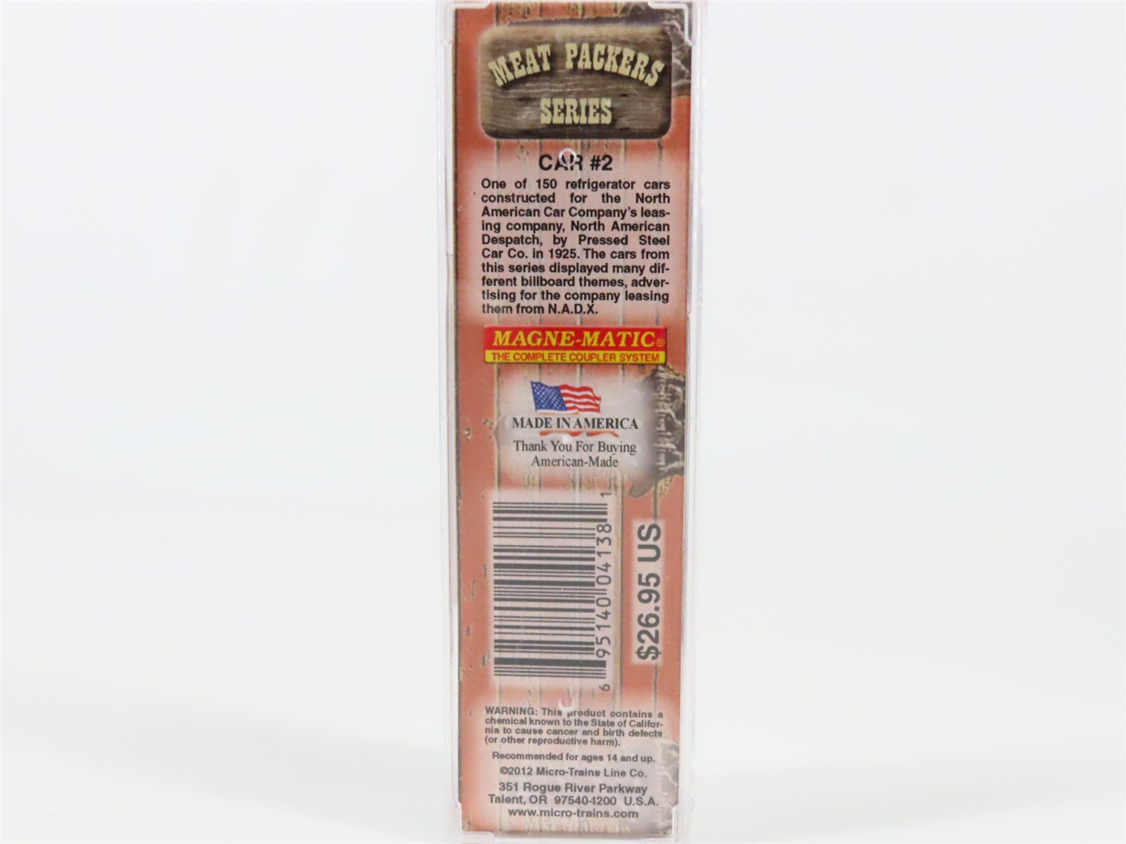 N Scale Micro-Trains MTL 05800516 NADX Chaswolff Packing Co 36' Reefer #3149