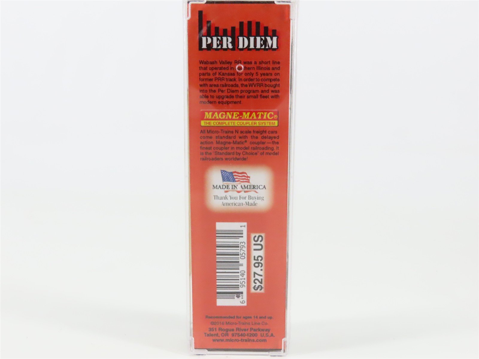 N Scale Micro-Trains MTL 02500910 WVRC Wabash Valley 50' Boxcar #8161