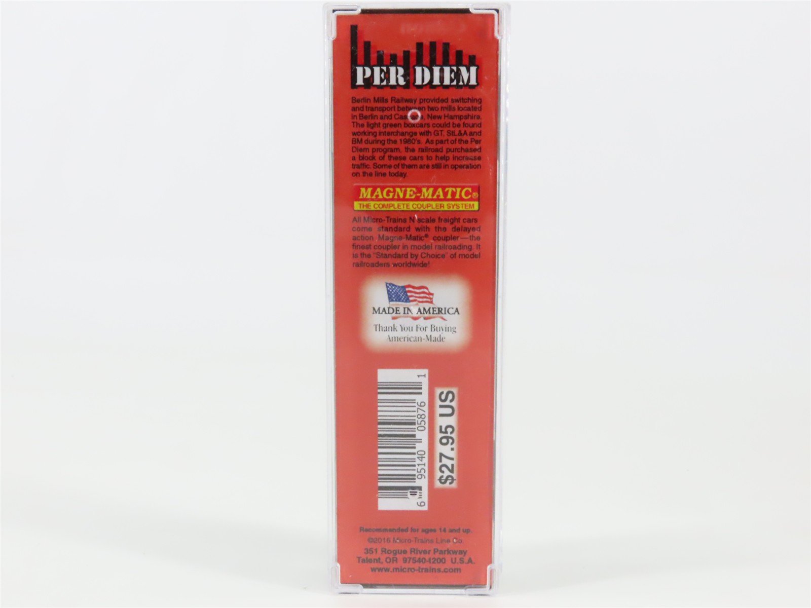 N Scale Micro-Trains MTL 02500930 Berlin Mills Railway 50' Boxcar #435
