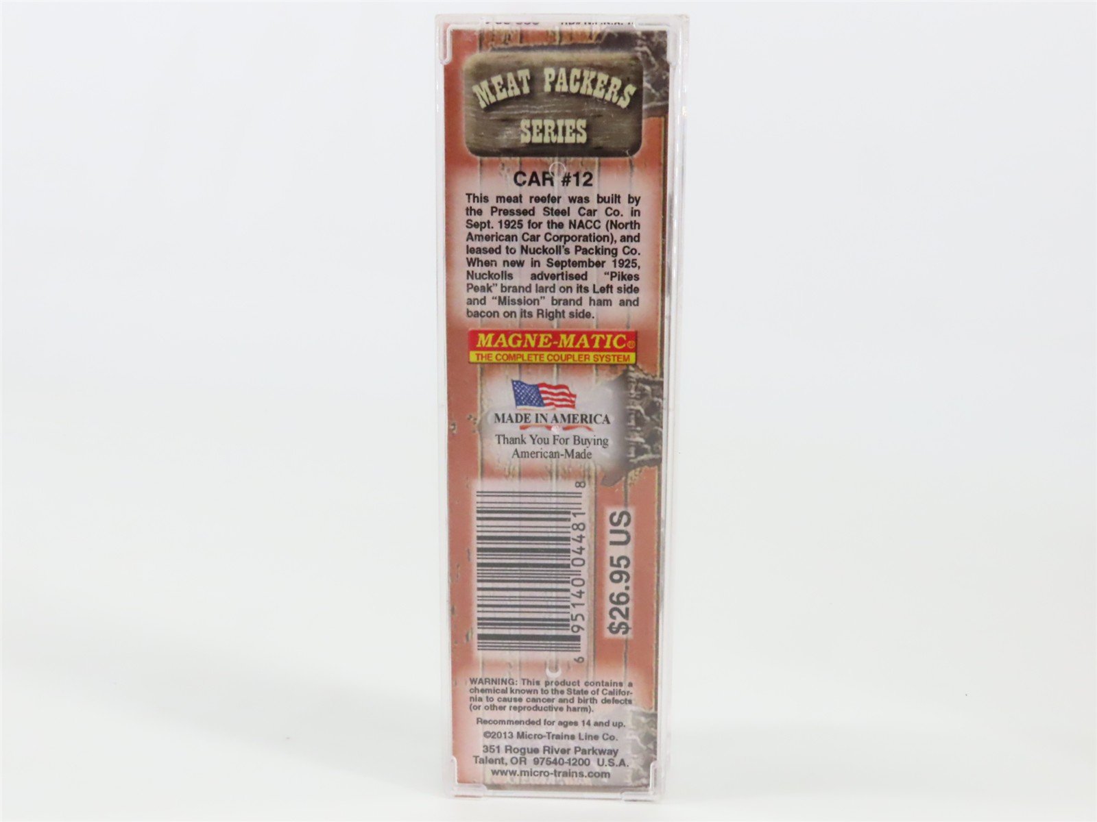 N Scale Micro-Trains MTL 05800536 NPKX Nuckoll's Packing 36' Wood Reefer #100