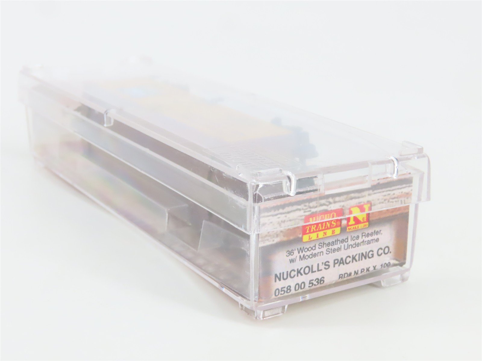 N Scale Micro-Trains MTL 05800536 NPKX Nuckoll's Packing 36' Wood Reefer #100