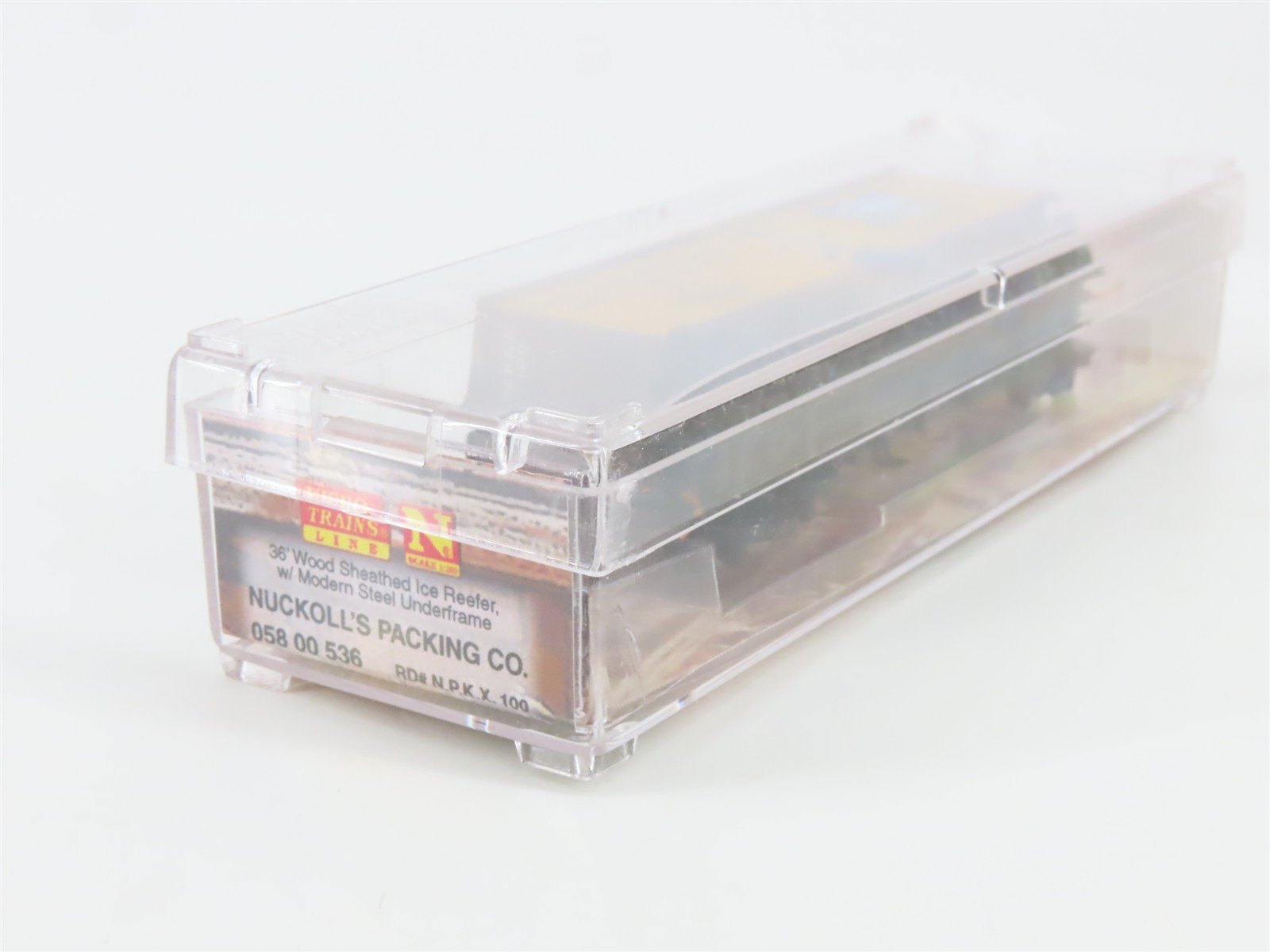 N Scale Micro-Trains MTL 05800536 NPKX Nuckoll's Packing 36' Wood Reefer #100