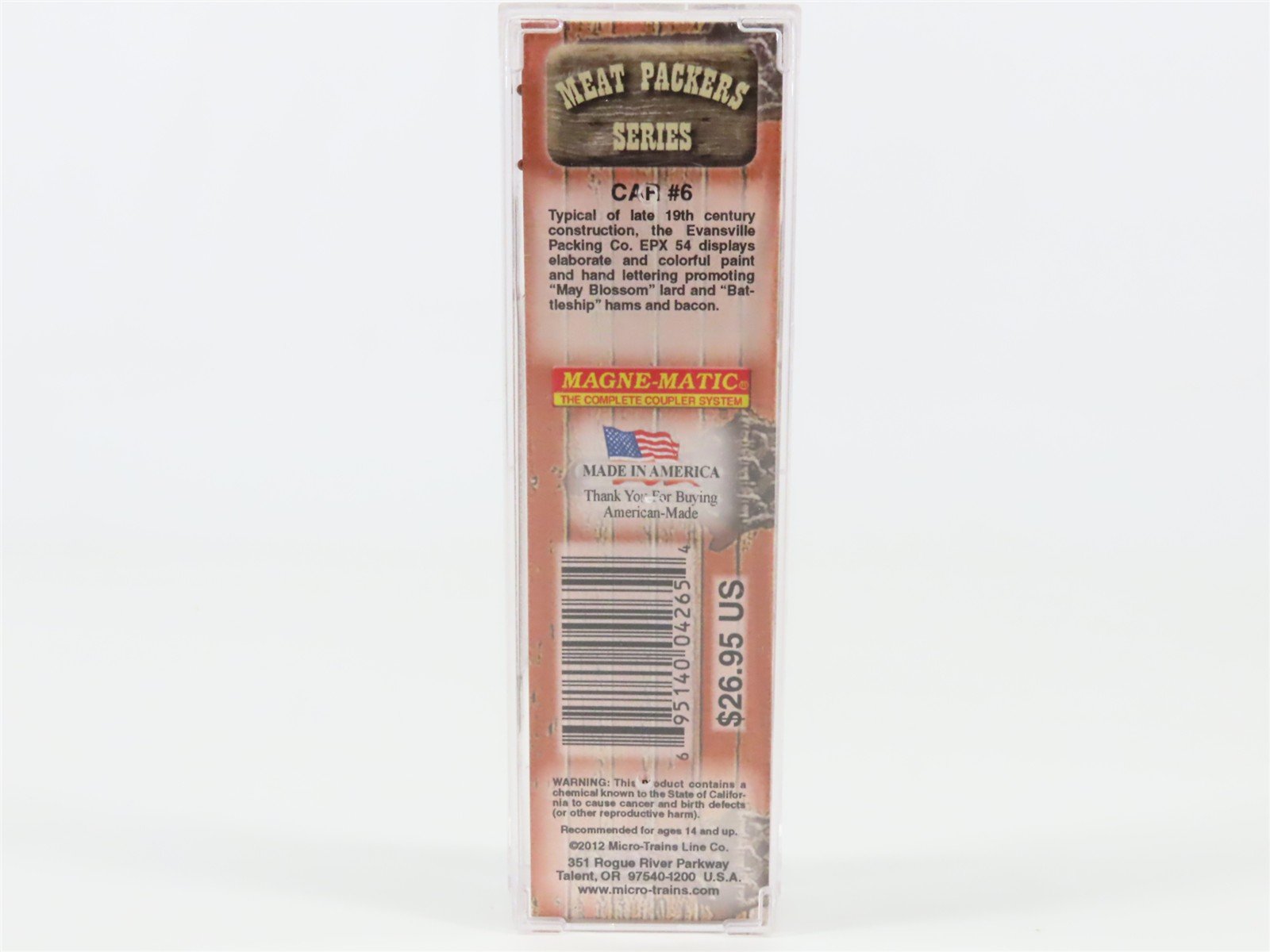 N Scale Micro-Trains MTL 05800140 EPX Evansville Packing Co. 36' Wood Reefer #54