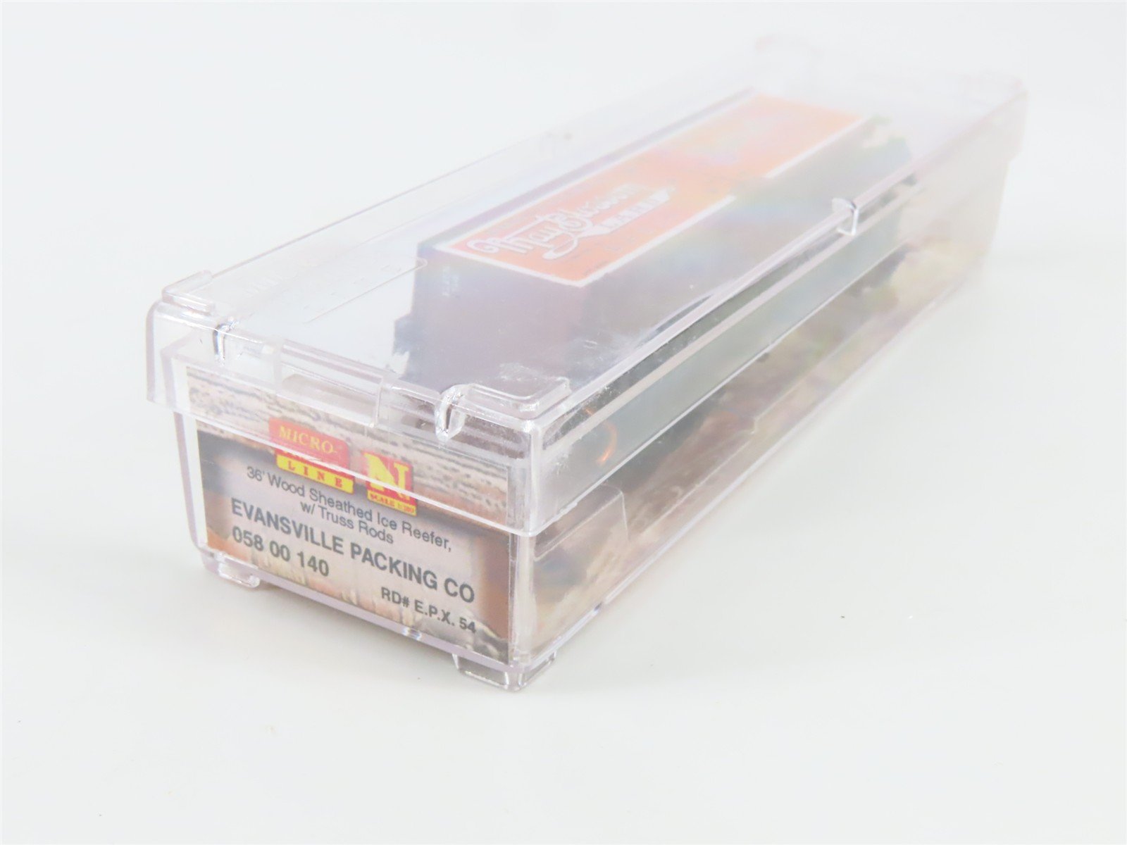 N Scale Micro-Trains MTL 05800140 EPX Evansville Packing Co. 36' Wood Reefer #54