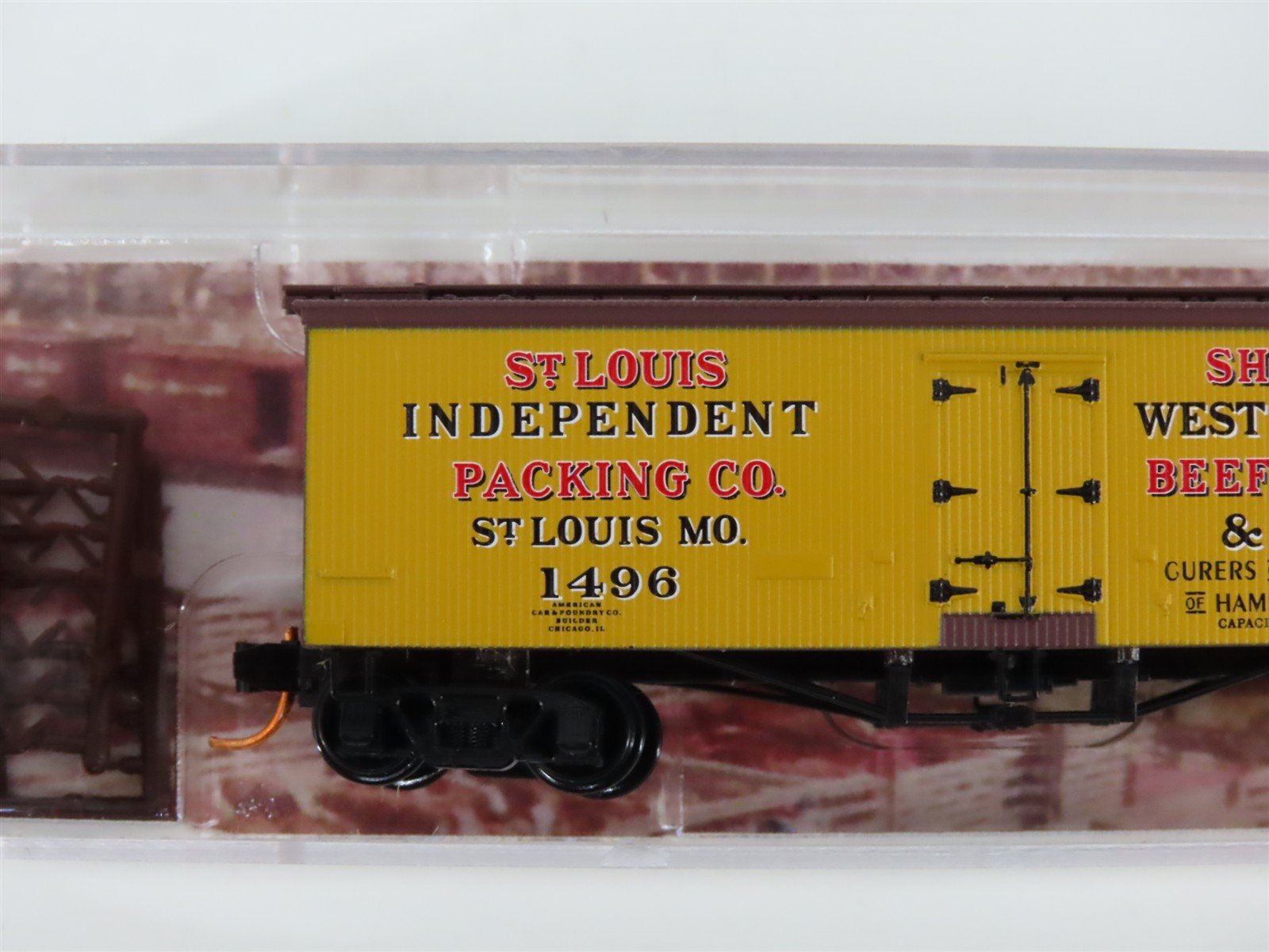 N Micro-Trains MTL 05800120 SLIX St. Louis Independent 36' Wood Reefer #1496