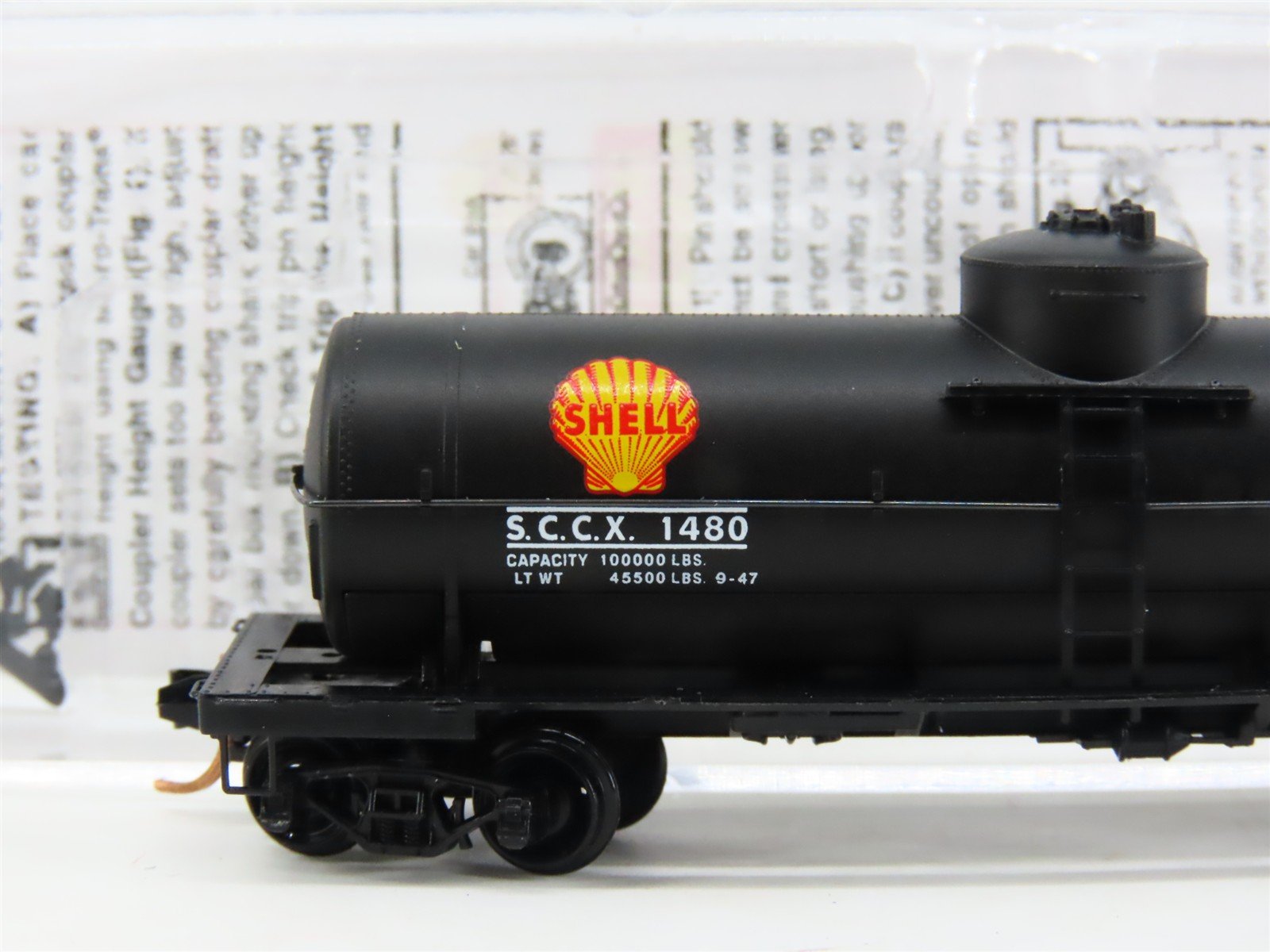 N Scale Micro-Trains MTL 06551880 SCCX Shell Oil 39' Single Dome Tankcar #1480