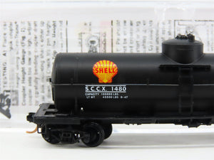 N Scale Micro-Trains MTL 06551880 SCCX Shell Oil 39' Single Dome Tankcar #1480
