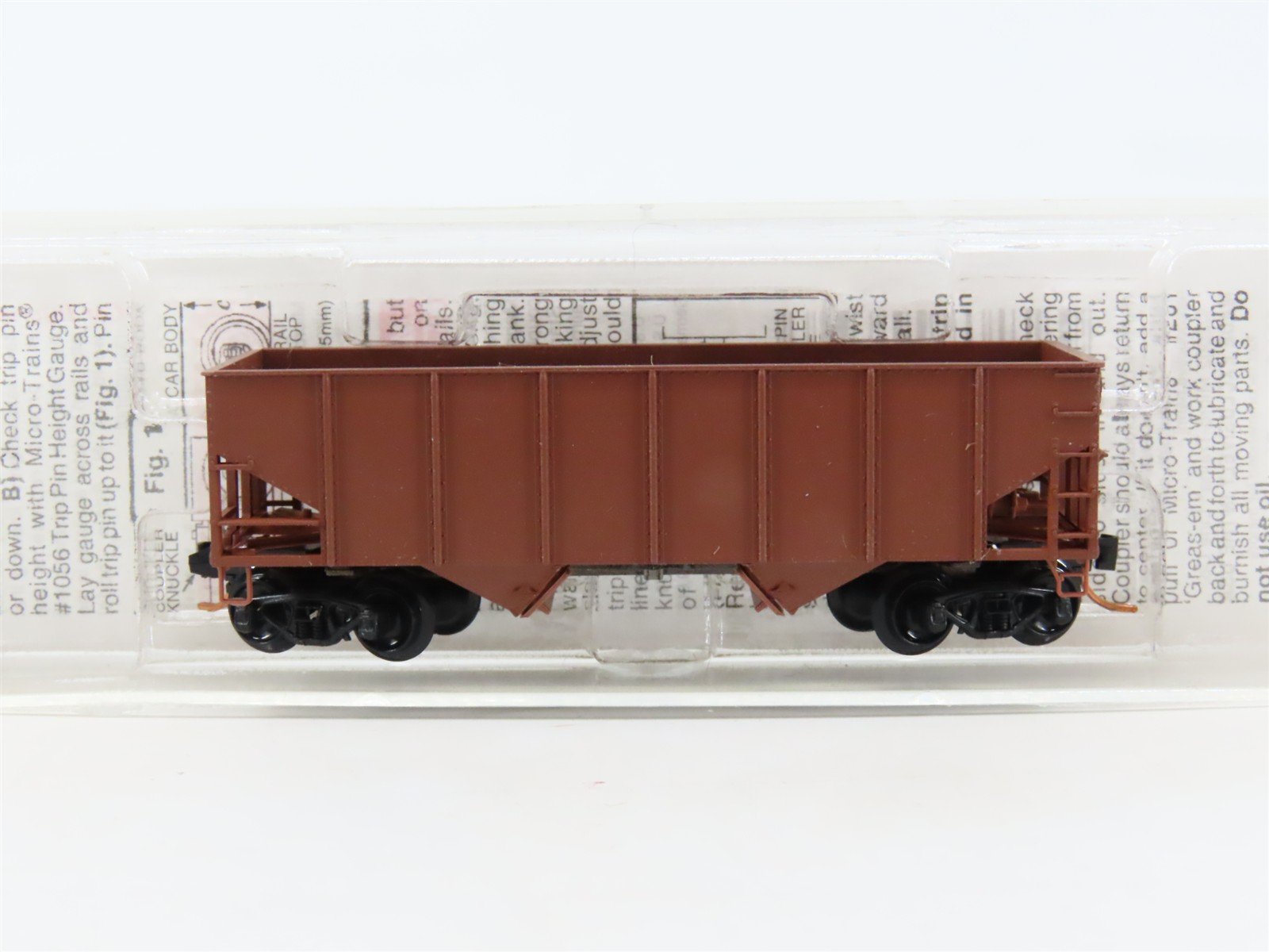 N Scale Micro-Trains MTL 56000 Undecorated 33' 2-Bay Open Hopper Car