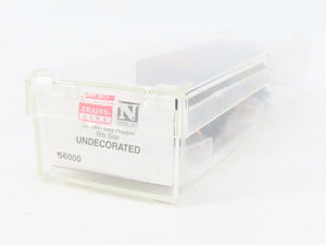 N Scale Micro-Trains MTL 56000 Undecorated 33' 2-Bay Open Hopper Car