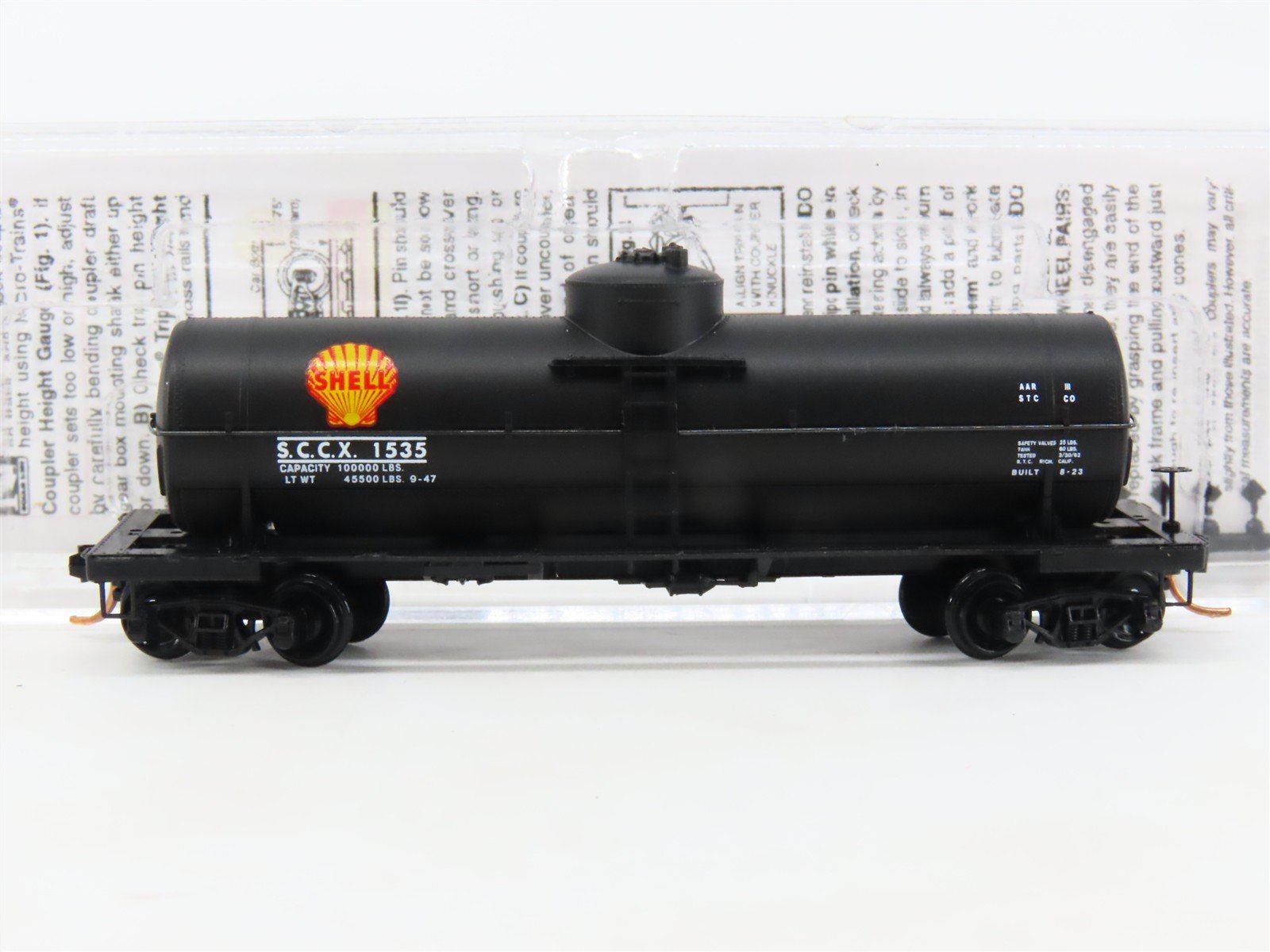 N Scale Micro-Trains MTL 06553880 SCCX Shell Oil 39' Single Dome Tankcar #1535