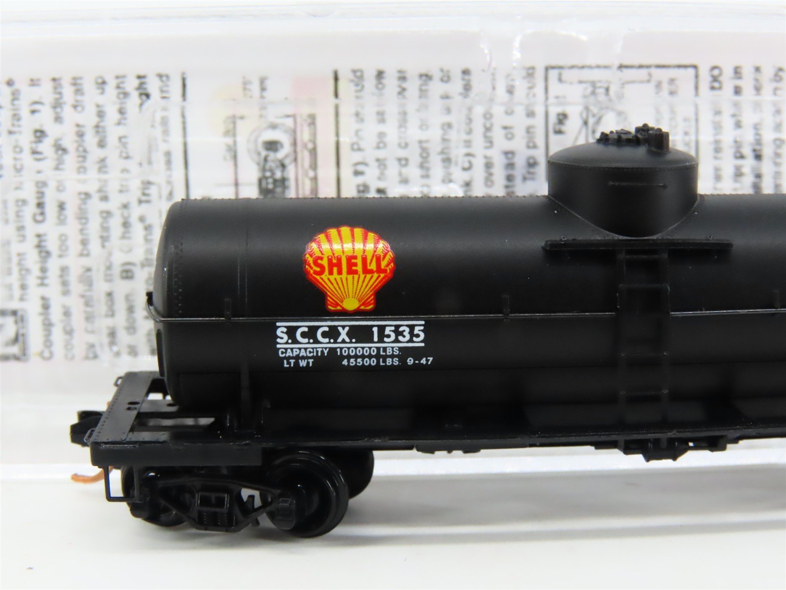 N Scale Micro-Trains MTL 06553880 SCCX Shell Oil 39' Single Dome Tankcar #1535