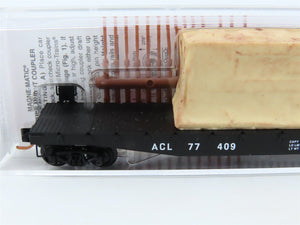 N Micro-Trains MTL 04500350 ACL Atlantic Coast Line 50' Flatcar #77409 wLoad
