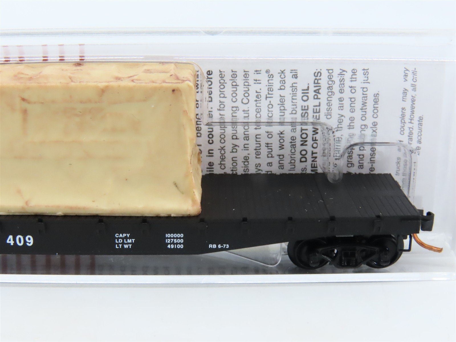 N Micro-Trains MTL 04500350 ACL Atlantic Coast Line 50' Flatcar #77409 wLoad