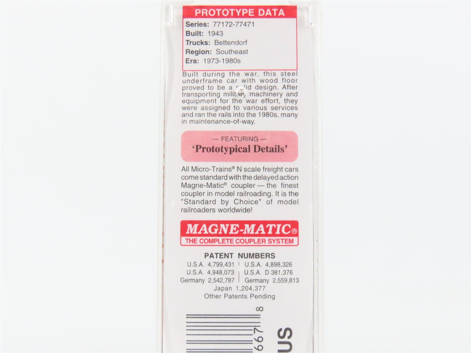 N Micro-Trains MTL 04500350 ACL Atlantic Coast Line 50' Flatcar #77409 wLoad