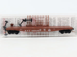 N Scale Micro-Trains MTL 04500040 NYC New York Central 50' Flatcar #499845