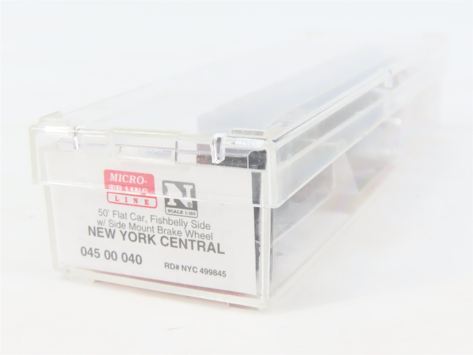 N Scale Micro-Trains MTL 04500040 NYC New York Central 50' Flatcar #499845