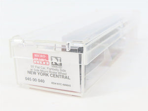N Scale Micro-Trains MTL 04500040 NYC New York Central 50' Flatcar #499845