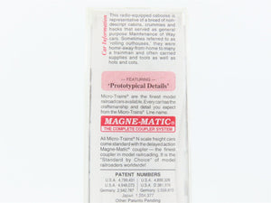 N Scale Micro-Trains MTL 100070 MW Maintenance of Way 36' Steel Caboose