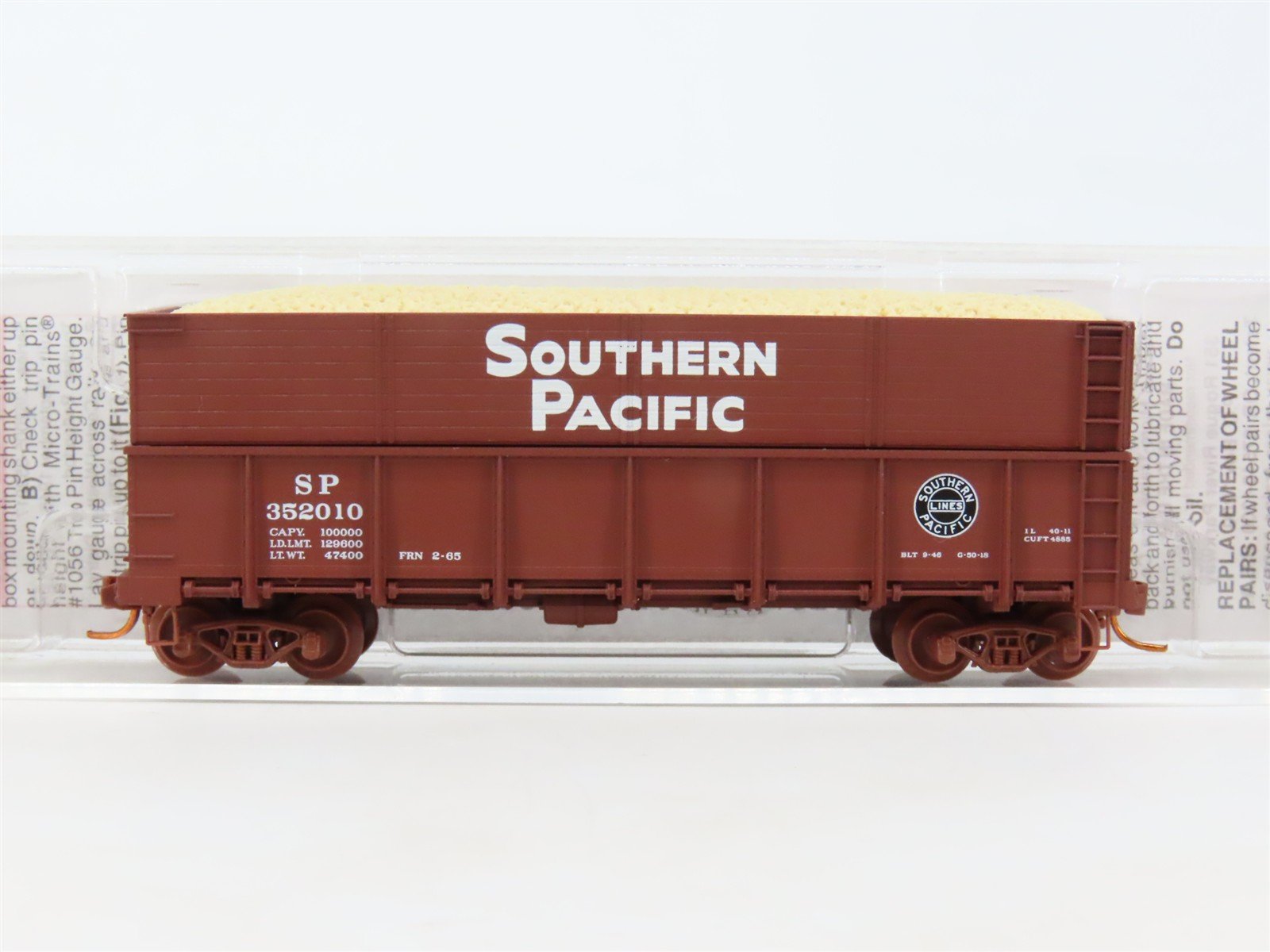 N Micro-Trains MTL 08400022 SP Southern Pacific 40' Drop Bottom Gondola #352010