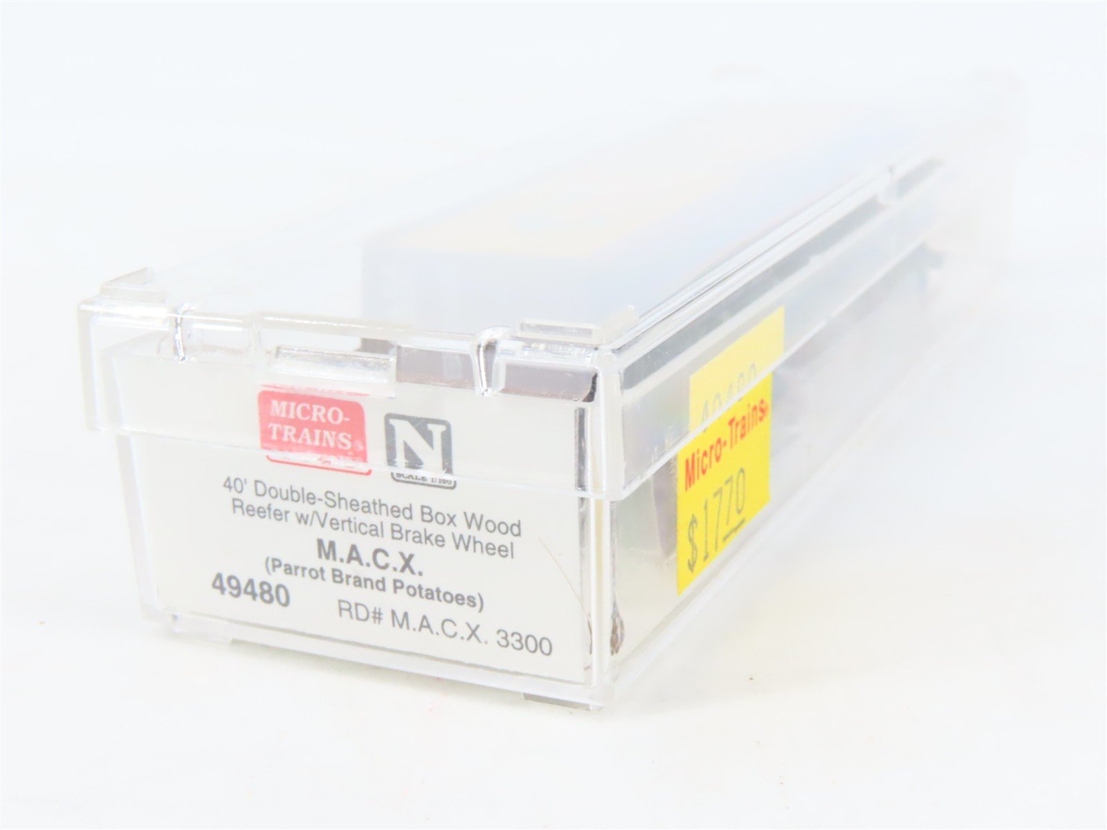 N Scale Micro-Trains MTL 46480 MACX Mahaffey Commission 40' Wood Reefer #3300