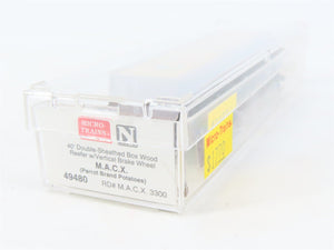 N Scale Micro-Trains MTL 46480 MACX Mahaffey Commission 40' Wood Reefer #3300
