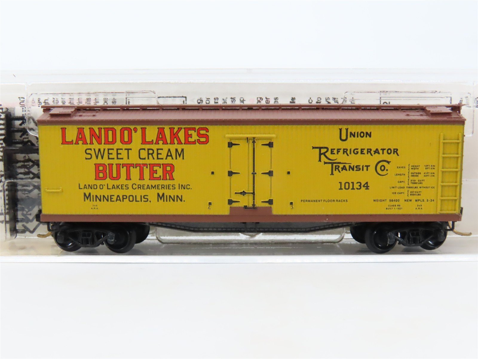 N Scale Micro-Trains MTL 49470 URTC Land O' Lakes 40' Wood Reefer #10134
