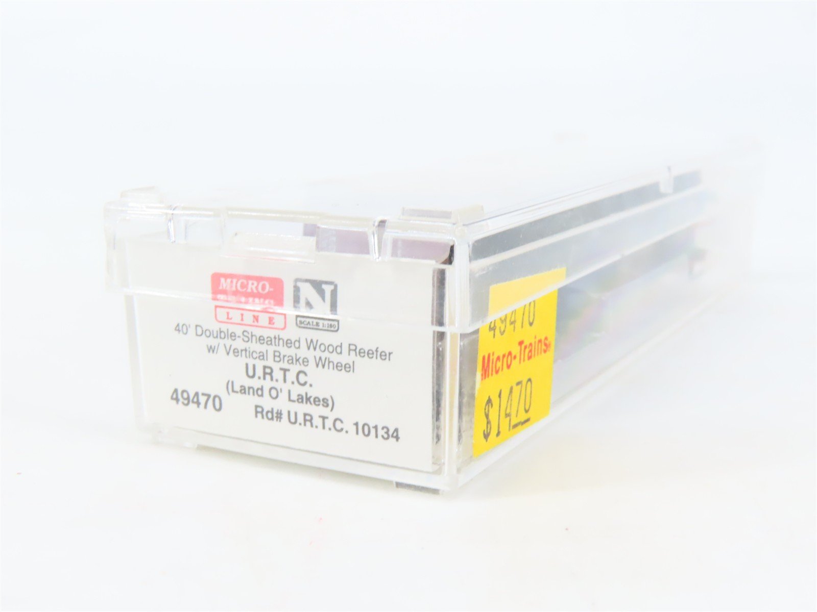 N Scale Micro-Trains MTL 49470 URTC Land O' Lakes 40' Wood Reefer #10134
