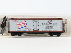 N Scale Micro-Trains MTL 49520 NWX NW Refrigerator 40' Wood Reefer #8607