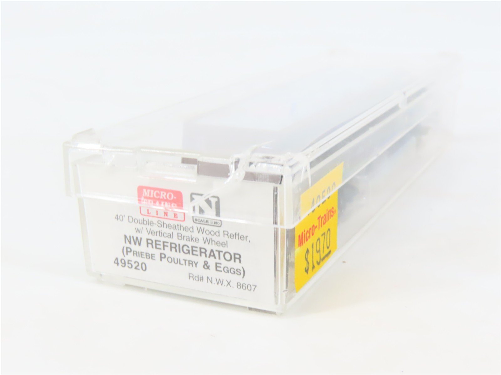 N Scale Micro-Trains MTL 49520 NWX NW Refrigerator 40' Wood Reefer #8607