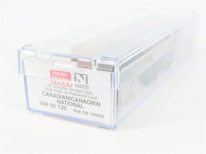 N Scale Micro-Trains MTL 04800120 CN Canadian National 50' Gondola #163553 wLoad