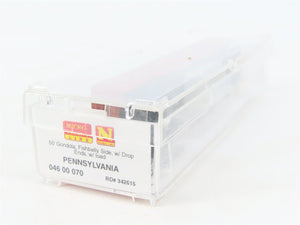 N Scale Micro-Trains MTL 04600070 PRR Pennsylvania 50' Gondola #342615 wLoad