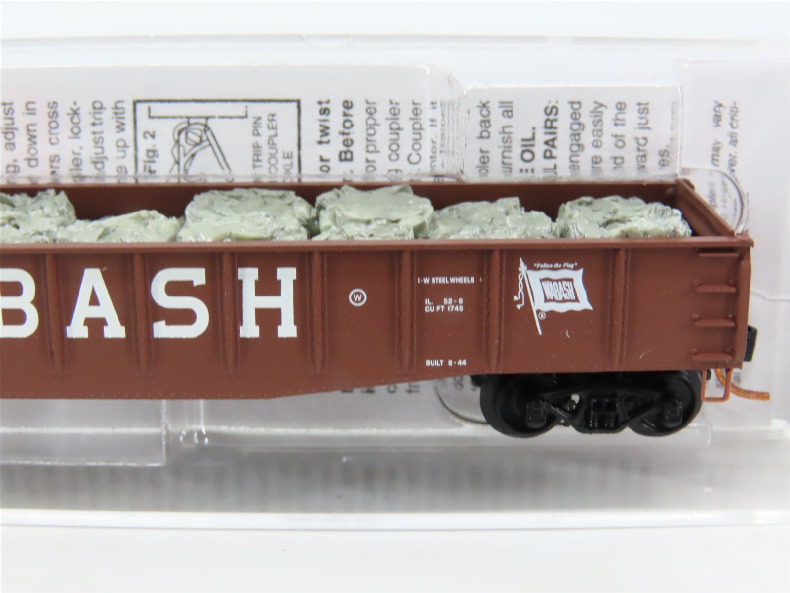 N Scale Micro-Trains MTL 04600270 WAB Wabash 50' Gondola #11615 w/Load