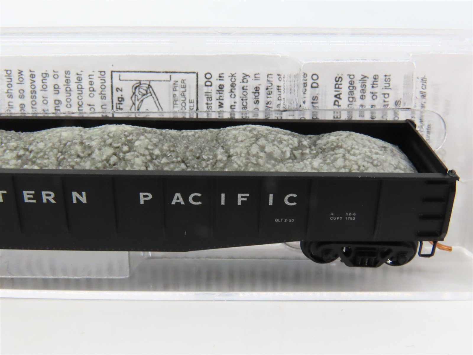 N Scale Micro-Trains MTL 04600050 WP Western Pacific 50' Gondola #6611 w/Load