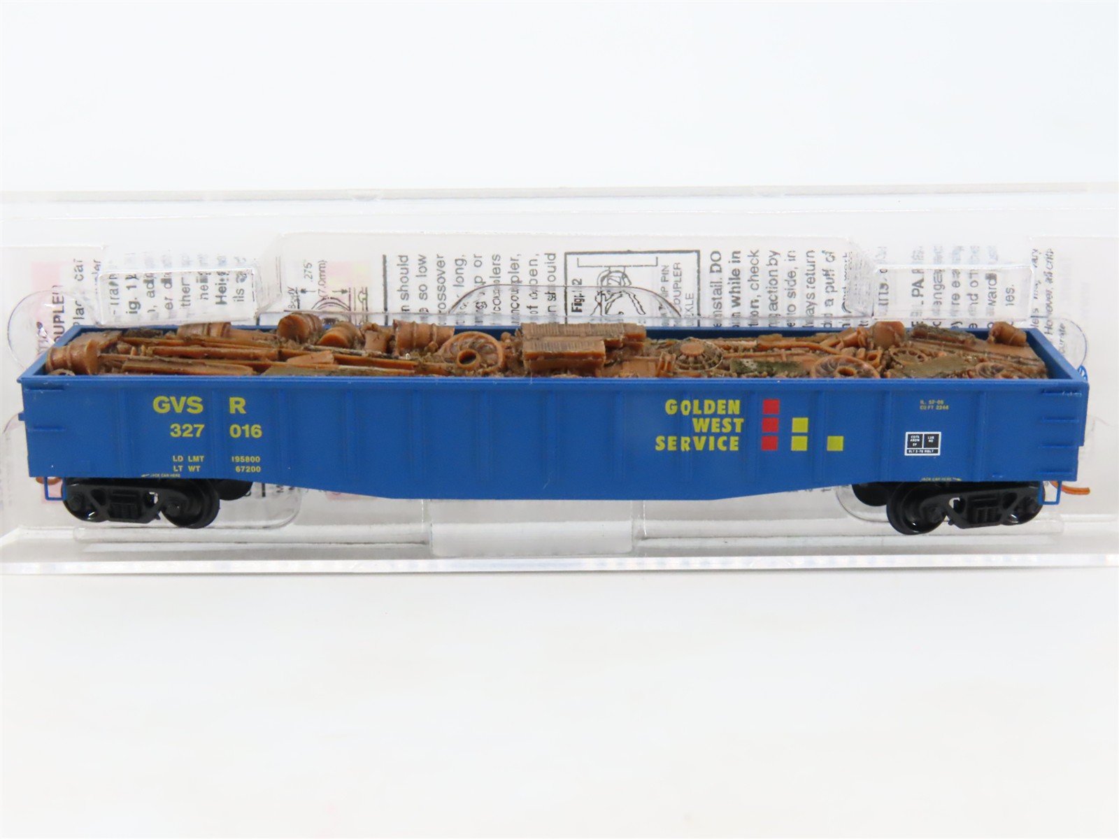 N Scale Micro-Trains MTL 10500130 GVSR Golden West 50' Gondola #327016 w/Load