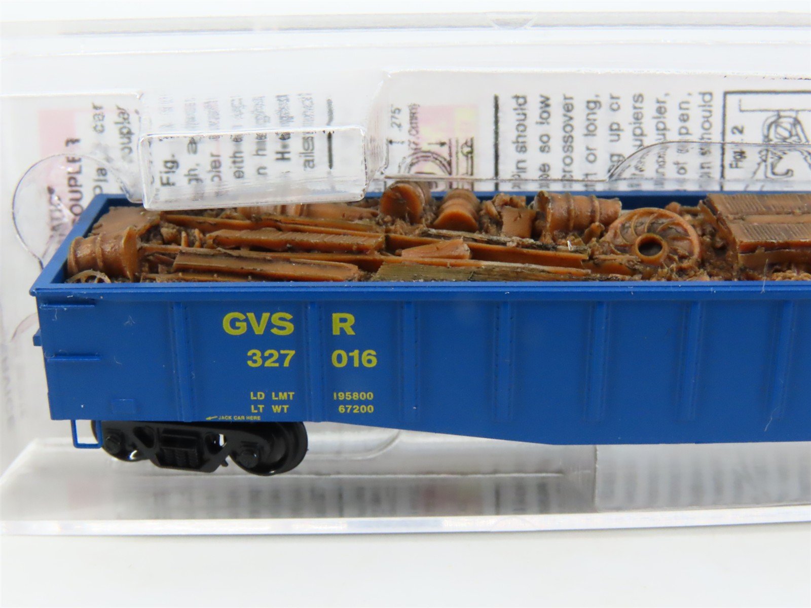 N Scale Micro-Trains MTL 10500130 GVSR Golden West 50' Gondola #327016 w/Load