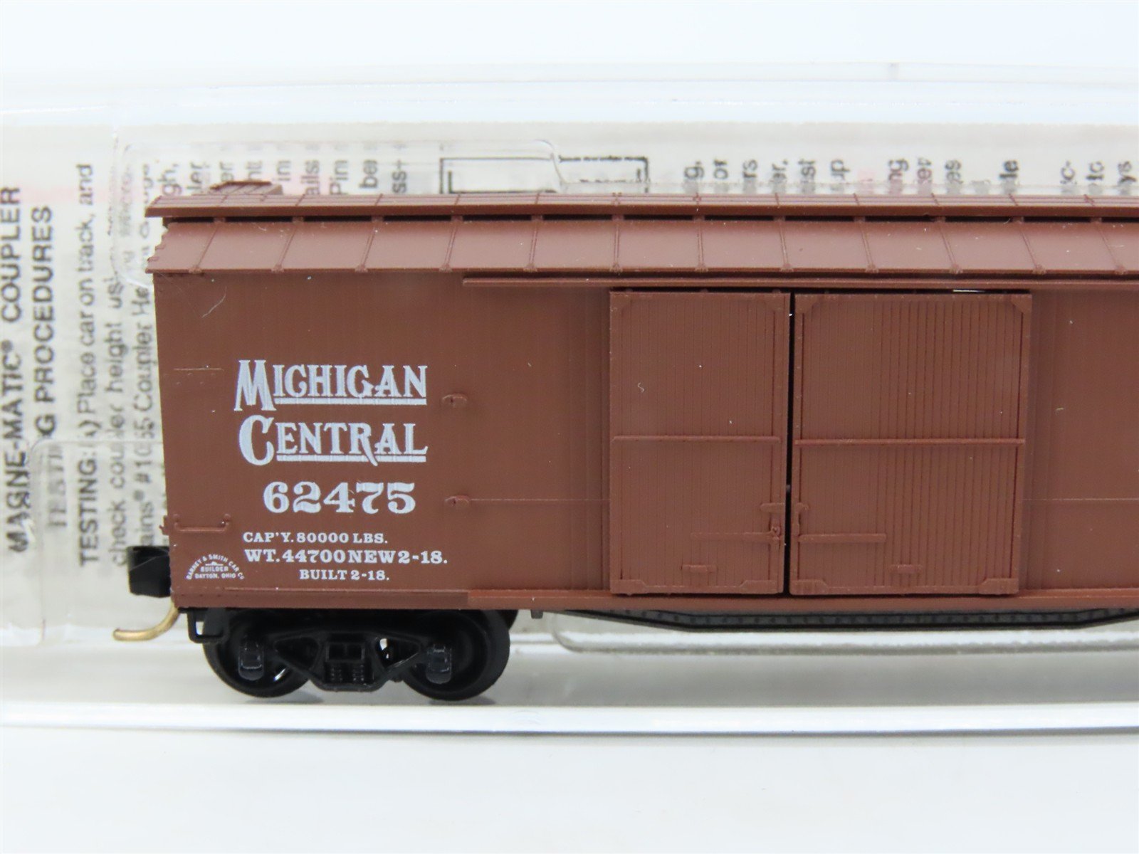 N Scale Micro-Trains MTL 43060 NYC Michigan Central 40' Boxcar #62475