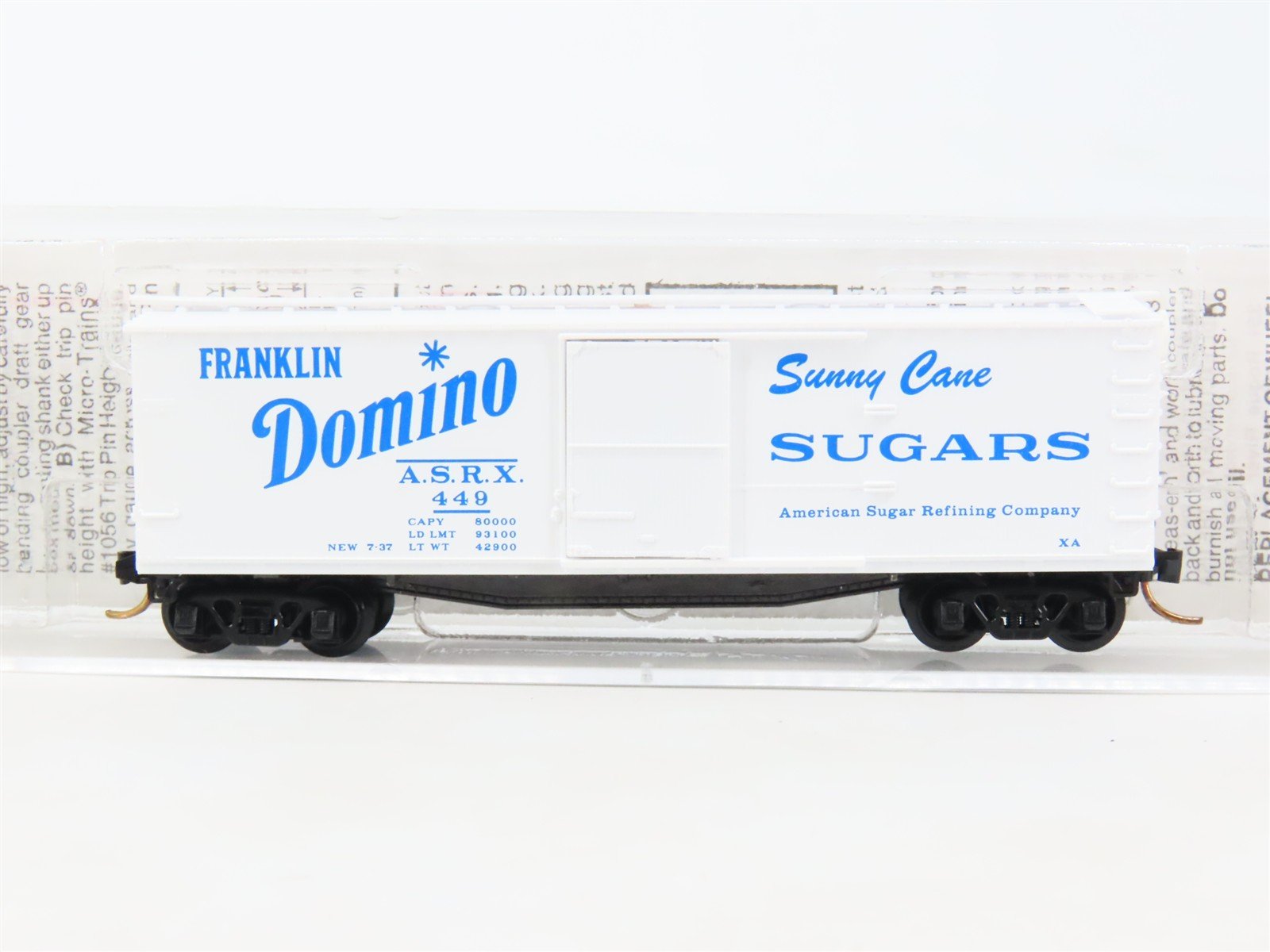 N Scale Micro-Trains MTL 42020 ASRX Domino Sugar 40' Boxcar #449