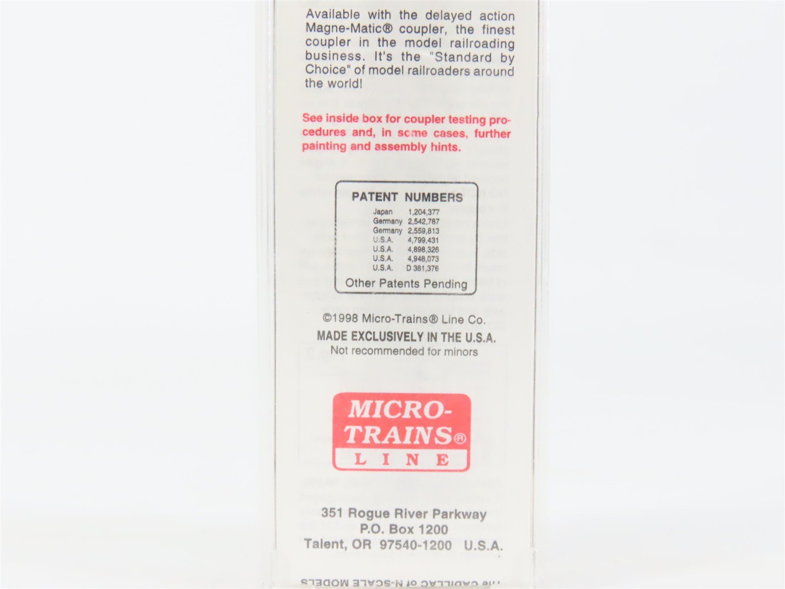 N Scale Micro-Trains MTL 105030 B&O Baltimore & Ohio 50' Gondola #351065