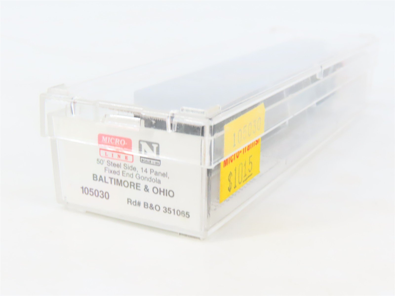 N Scale Micro-Trains MTL 105030 B&O Baltimore & Ohio 50' Gondola #351065