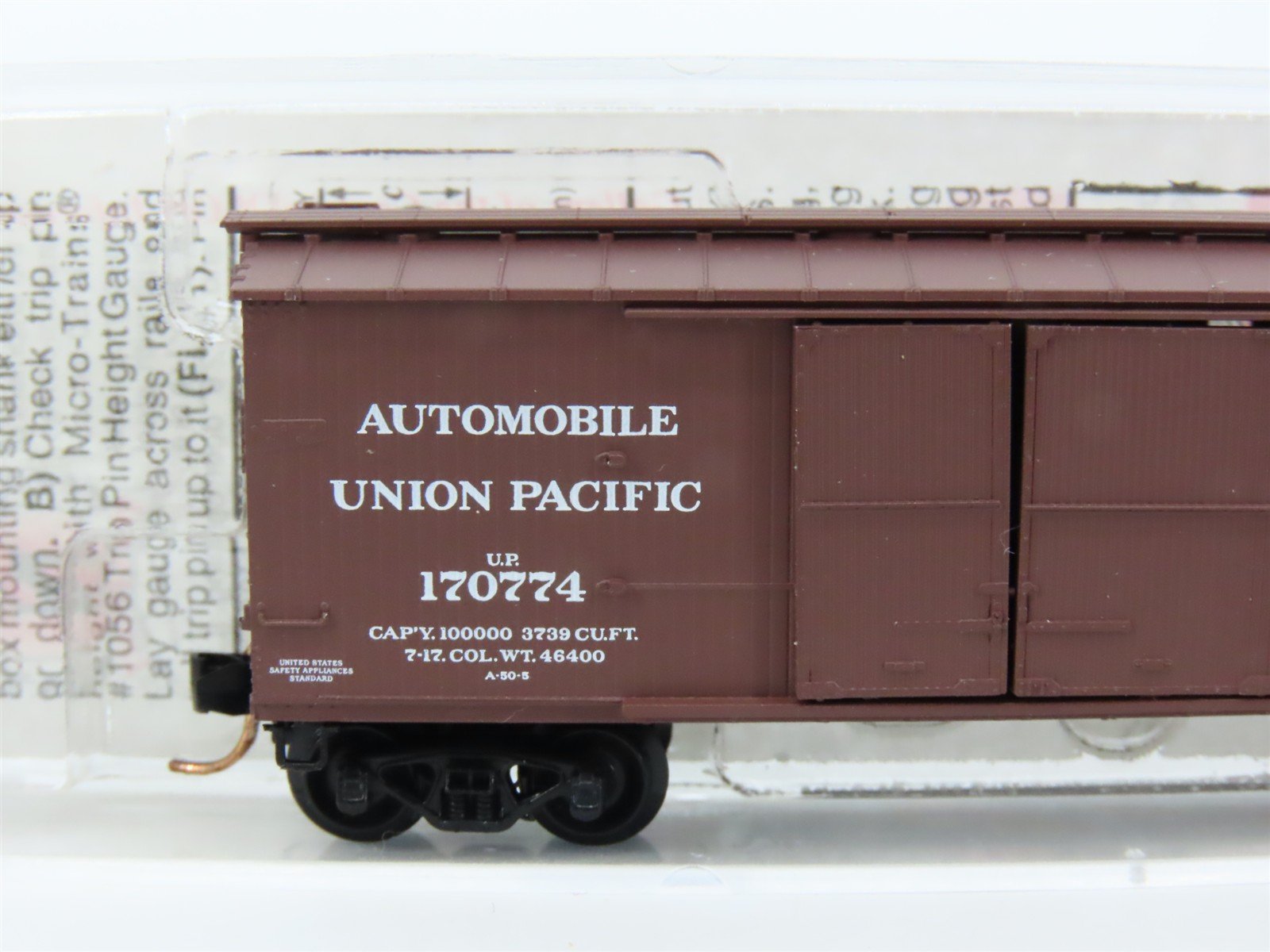 N Scale Micro-Trains MTL 41010 UP Union Pacific 40' Wood Boxcar #170774