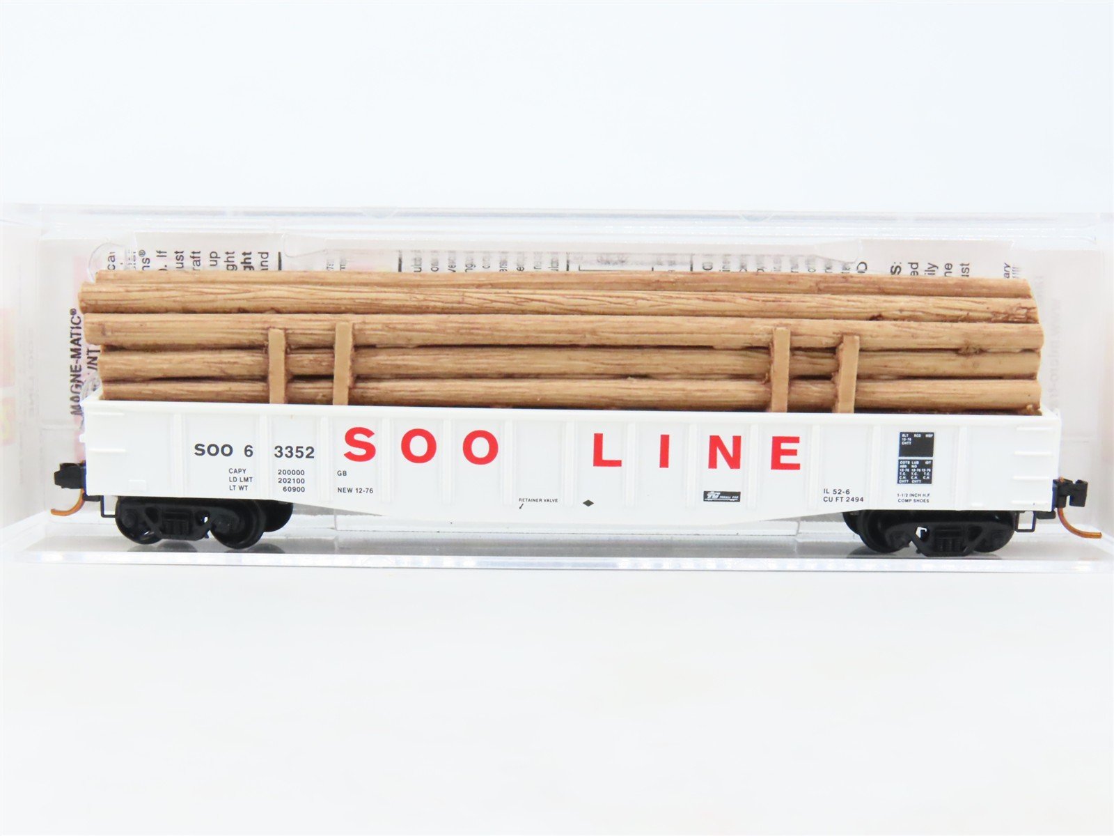 N Scale Micro-Trains MTL 10500200 SOO Line 50' Gondola #63352 w/Load