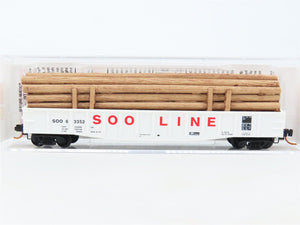 N Scale Micro-Trains MTL 10500200 SOO Line 50' Gondola #63352 w/Load