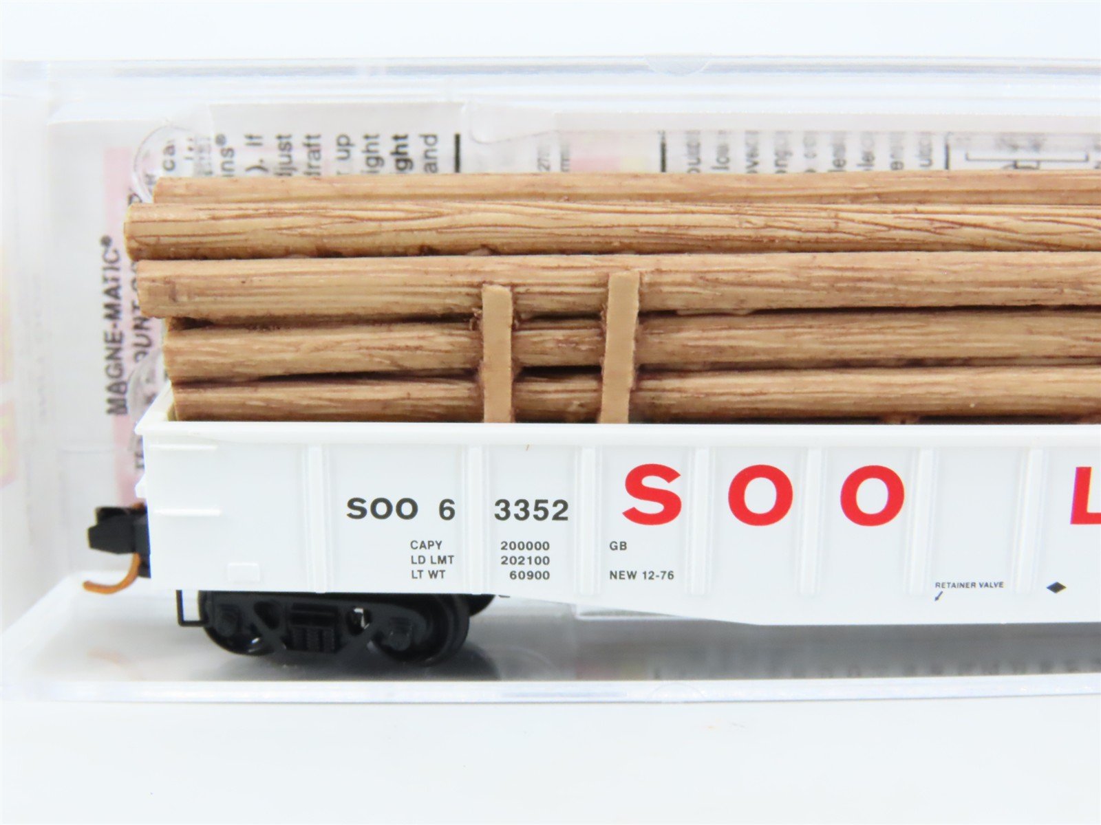 N Scale Micro-Trains MTL 10500200 SOO Line 50' Gondola #63352 w/Load