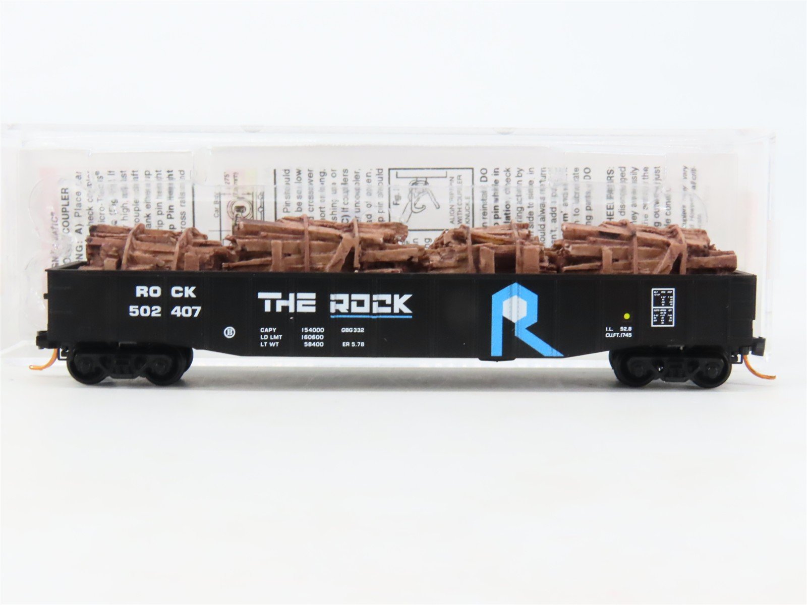N Scale Micro-Trains MTL 10500570 ROCK Island 50' Gondola #502407 w/Load