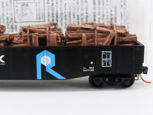 N Scale Micro-Trains MTL 10500570 ROCK Island 50' Gondola #502407 w/Load