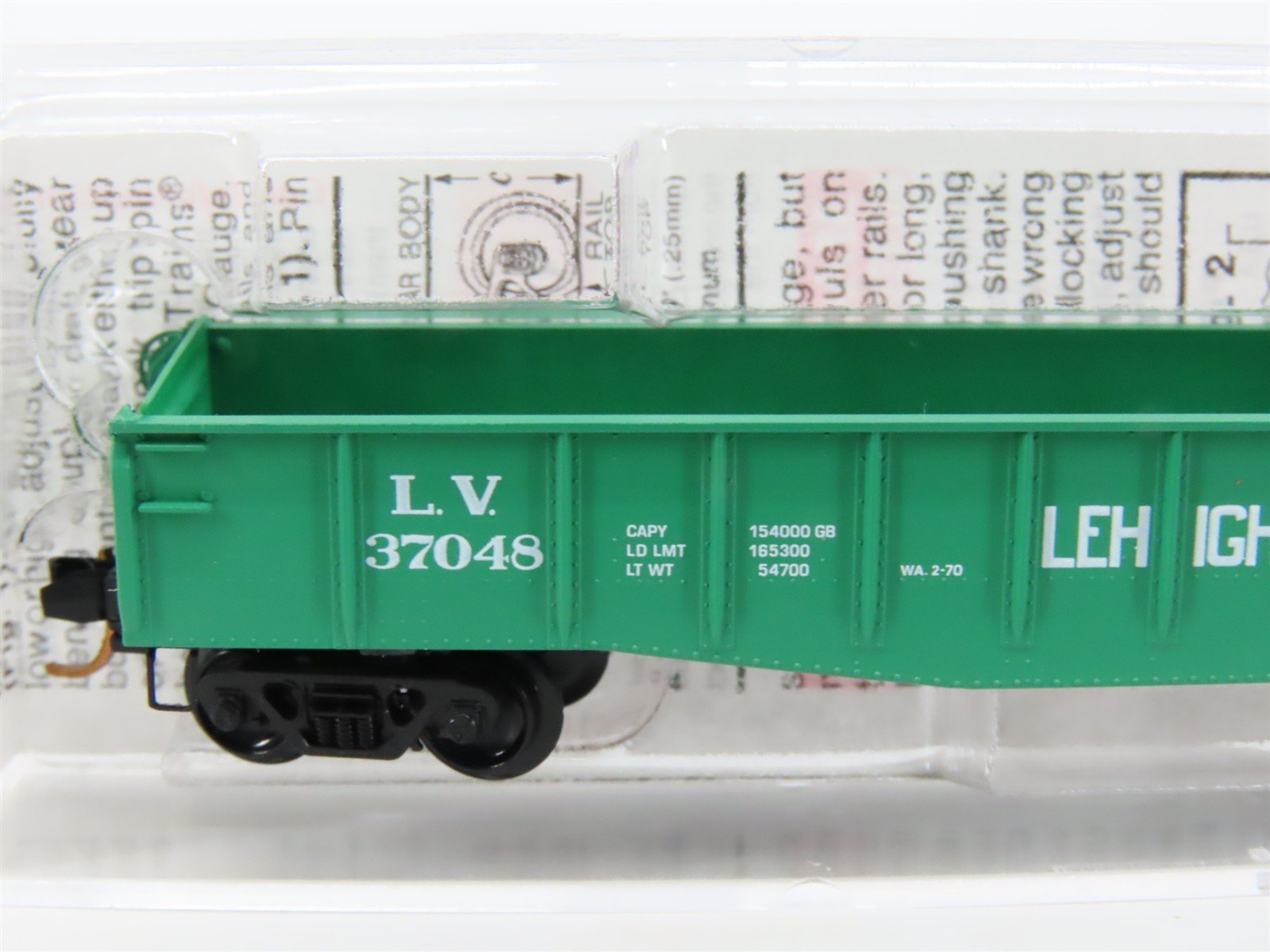 N Scale Micro-Trains MTL 46380 LV Lehigh Valley 50' Gondola #37048